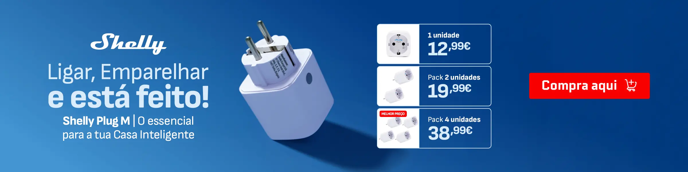 SHELLY PLUG M - O primeiro passo numa smart Home