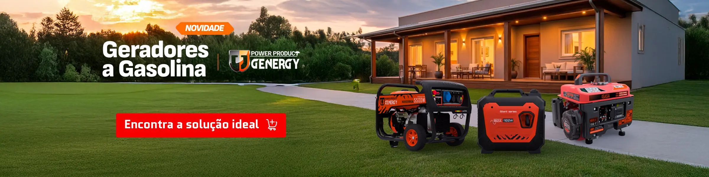 NOVIDADE - Geradores a gasolina