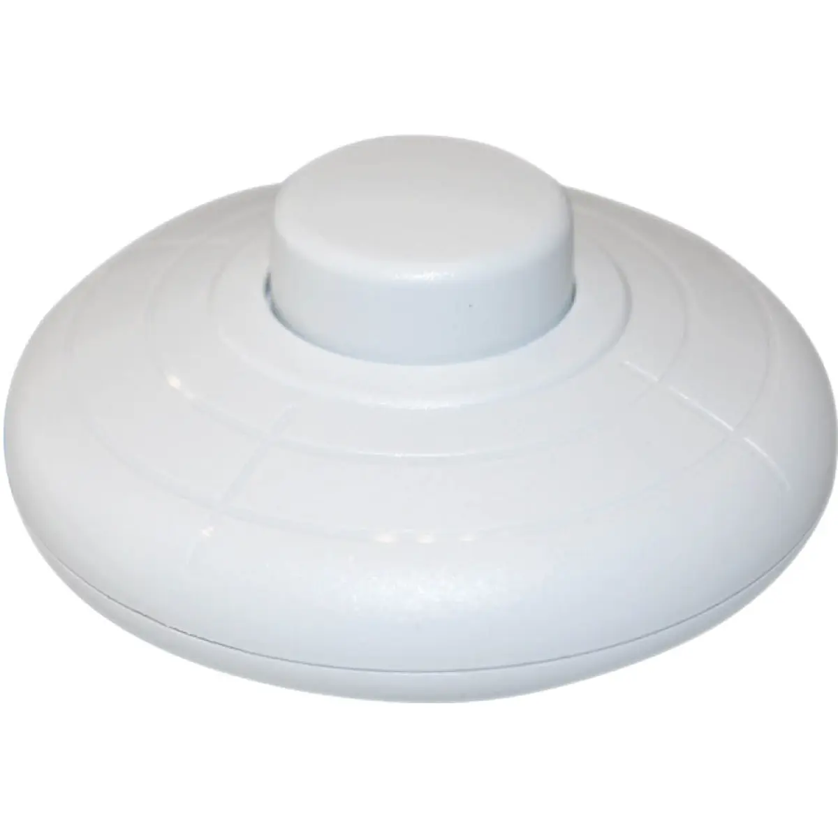 Interruptor de pé redondo 250V 6A Ø70x29mm - branco