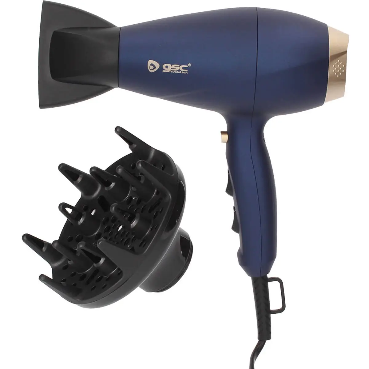 Secador de cabelo 2000W (2 Vel. / 3 Temp.) c/ concentrador + difusor de ar