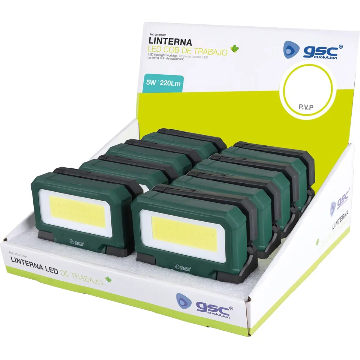 Lanterna LED projectora 5W COB+LED - 3xAAA