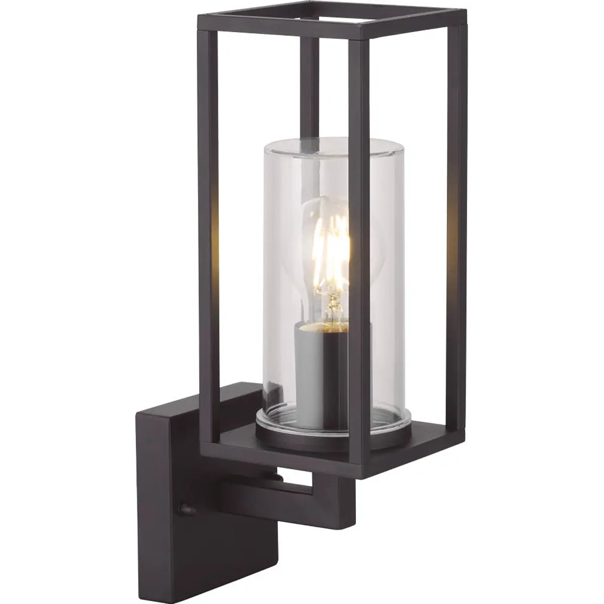 Candeeiro de parede de jardim 230VAC E27 IP44 - antracite
