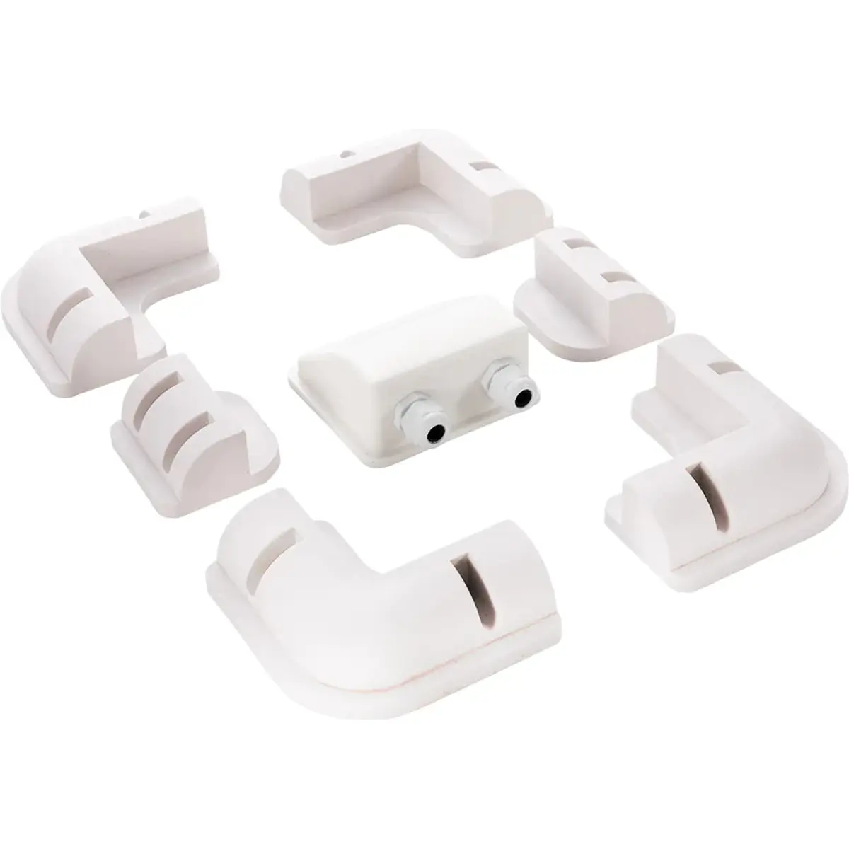 Kit completo de montagem universal p/ painéis solares em caravanas - ABS