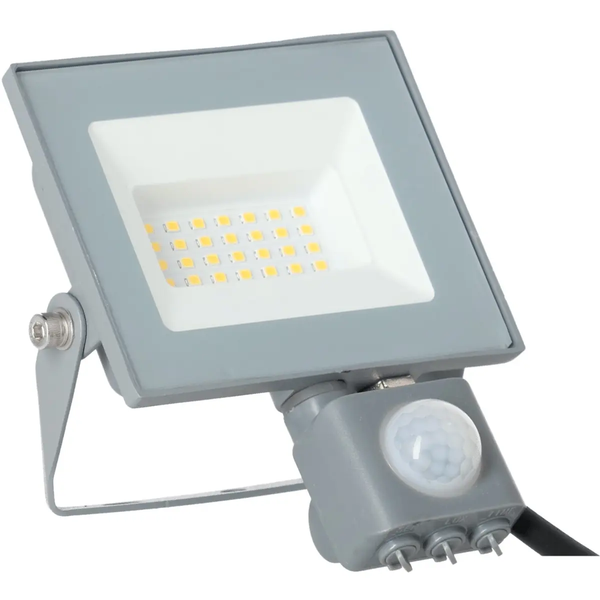 Projector LED 230VAC 20W 4000K (branco neutro) 1800lm com sensor PIR