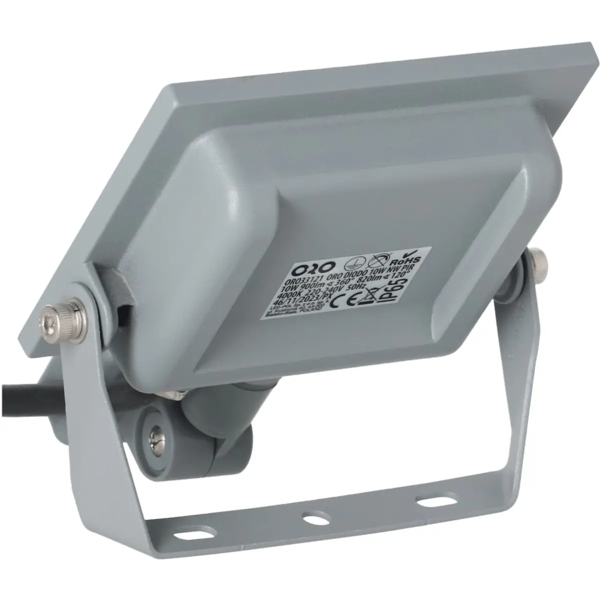 Projector LED 230VAC 20W 4000K (branco neutro) 1800lm com sensor PIR