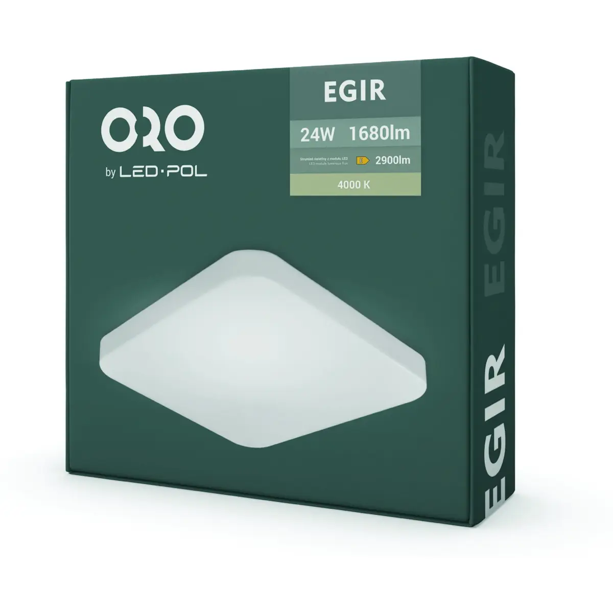 Plafon LED 230VAC 24W 1680lm 4000K 335x335x60mm