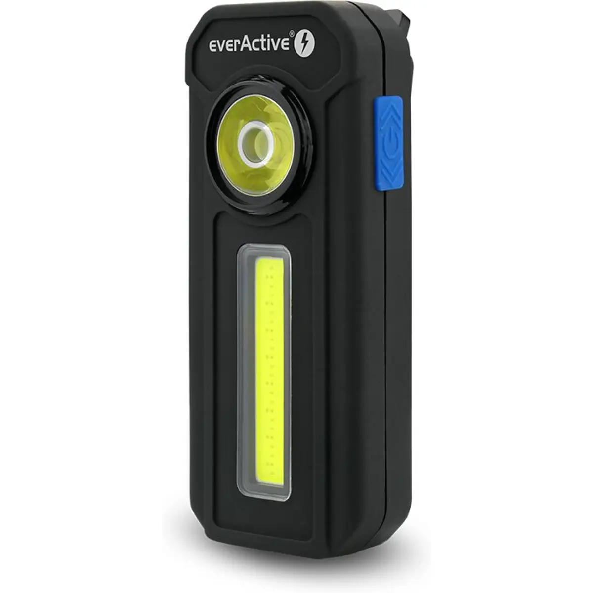 Lanterna de trabalho dimável 300lm c/ LED COB bicolor - Branco/Vermelho - IPX4 (3xAAA)