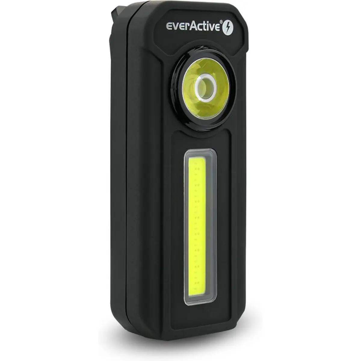 Lanterna de trabalho dimável 300lm c/ LED COB bicolor - Branco/Vermelho - IPX4 (3xAAA)