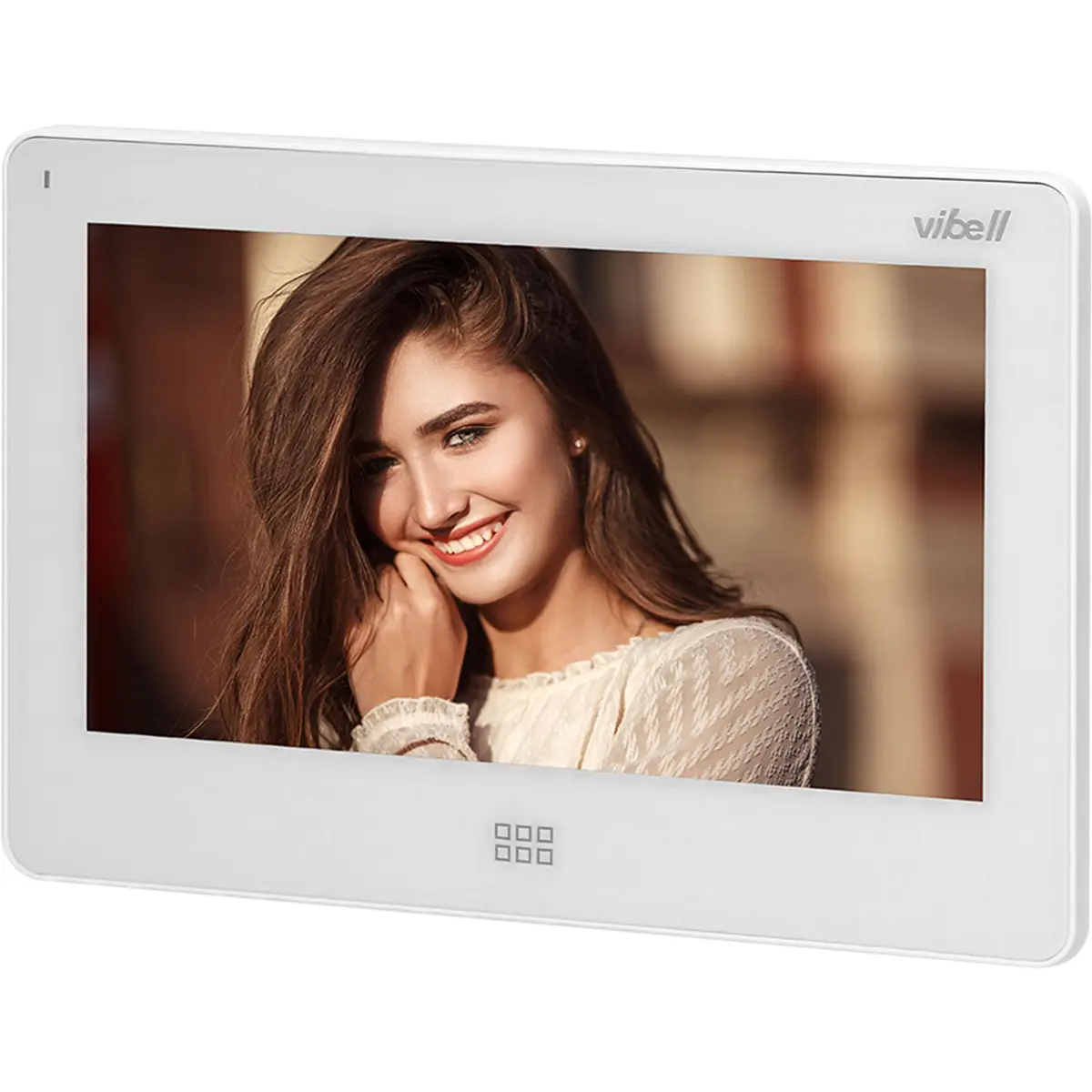 Video-porteiro com ecrã 7'' SD+ DVR p/ 4 apartamentos - Branco