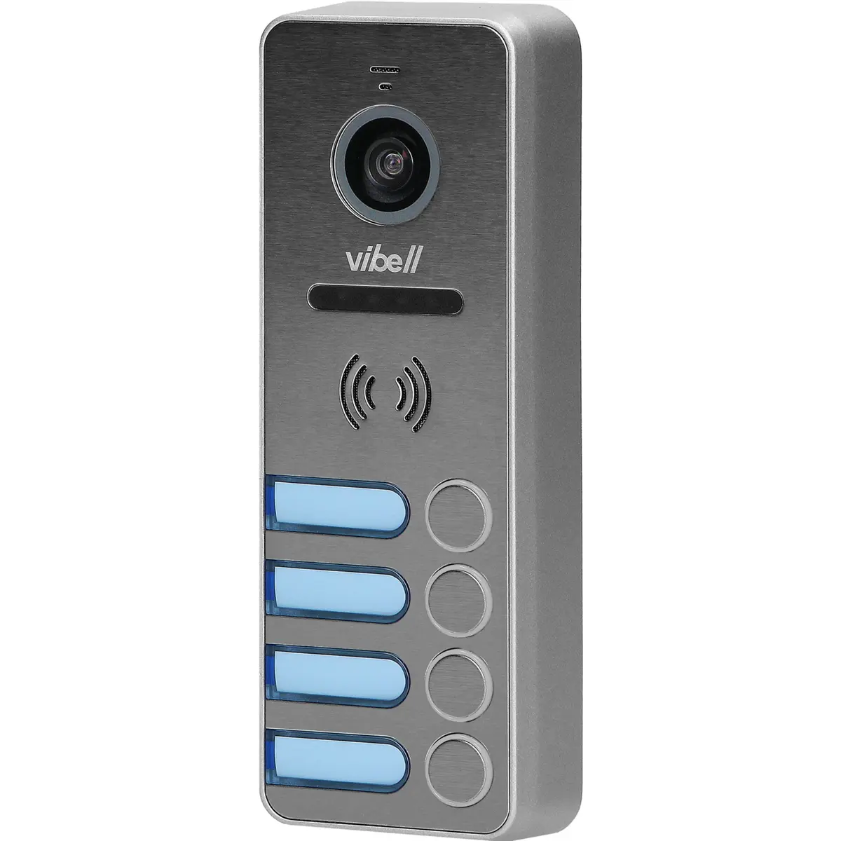 Video-porteiro com ecrã 7'' p/ 4 apartamentos - Branco