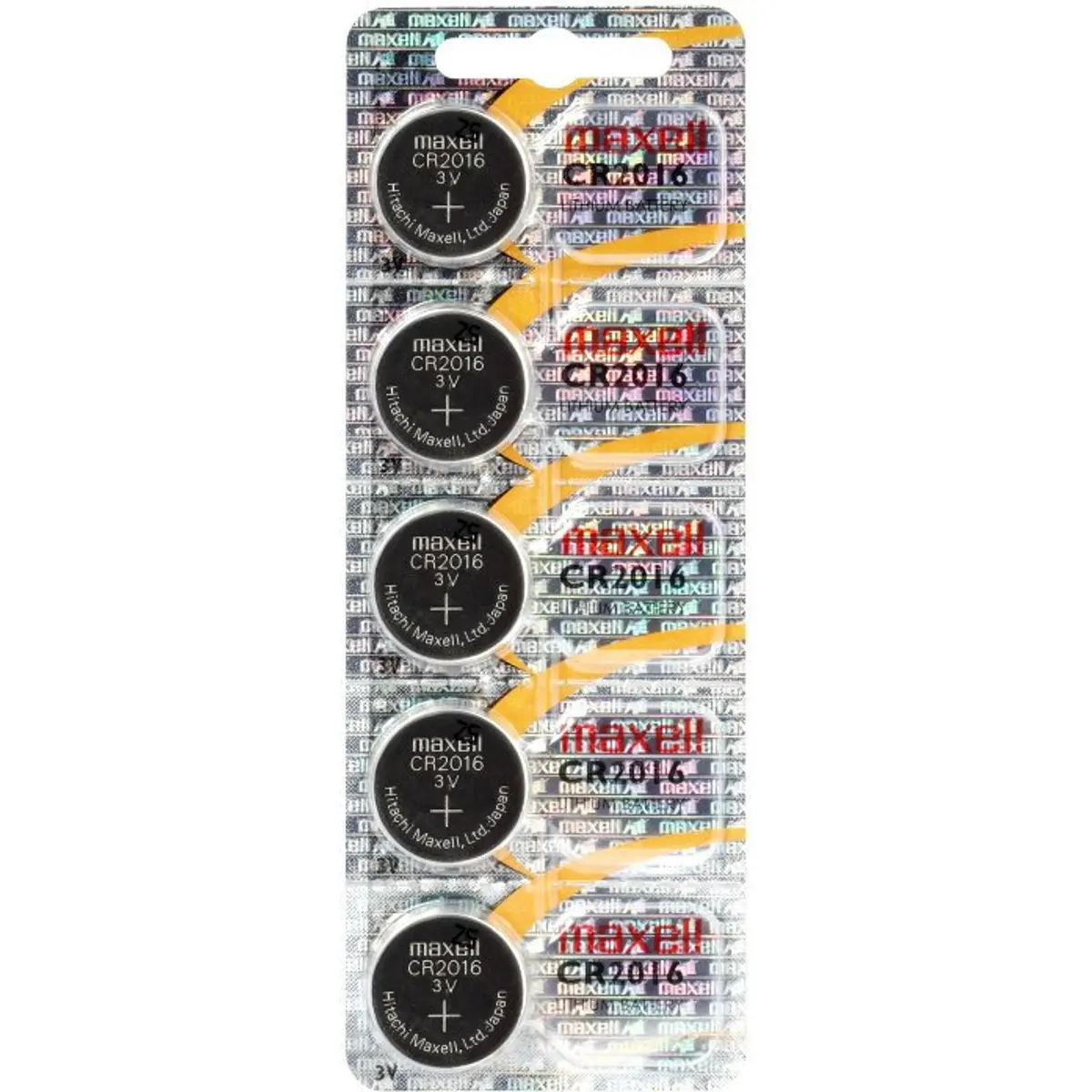 Pilha de lítio CR2016 3.0V 90mAh [5 unid.]