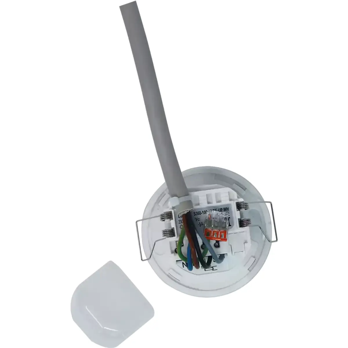 Mini-detector de movimento PIR Crepuscular 360º IP54 400W/2300W - p/ encastrar
