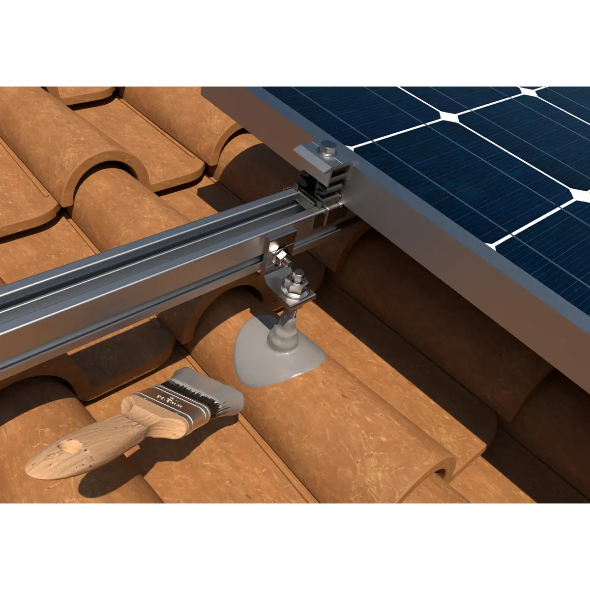 Membrana líquida híbrida impermeabilizante para telhados - Cinza - 1Kg