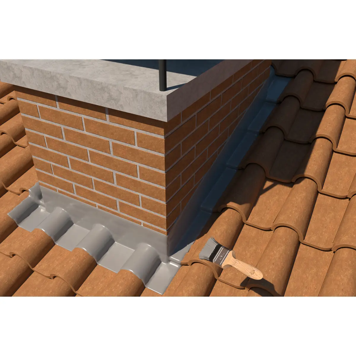 Membrana líquida híbrida impermeabilizante para telhados - Cinza - 1Kg