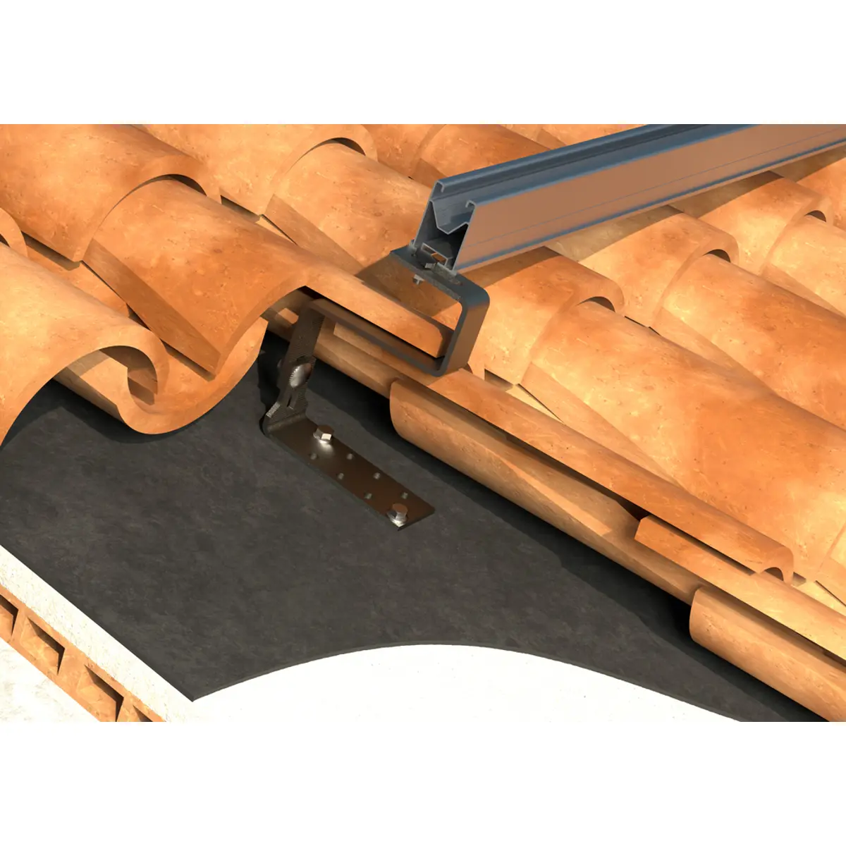 Salva Telhas universal para telhas cerâmicas - altura regulável 80-120mm