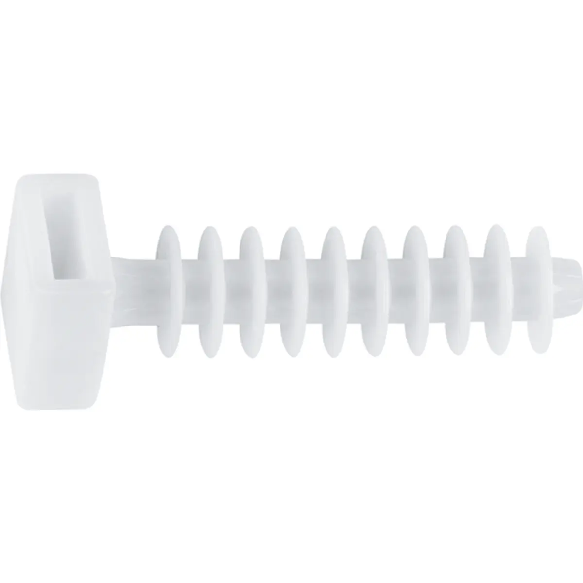 Bucha Taco para abraçadeiras até 9mm - Branco