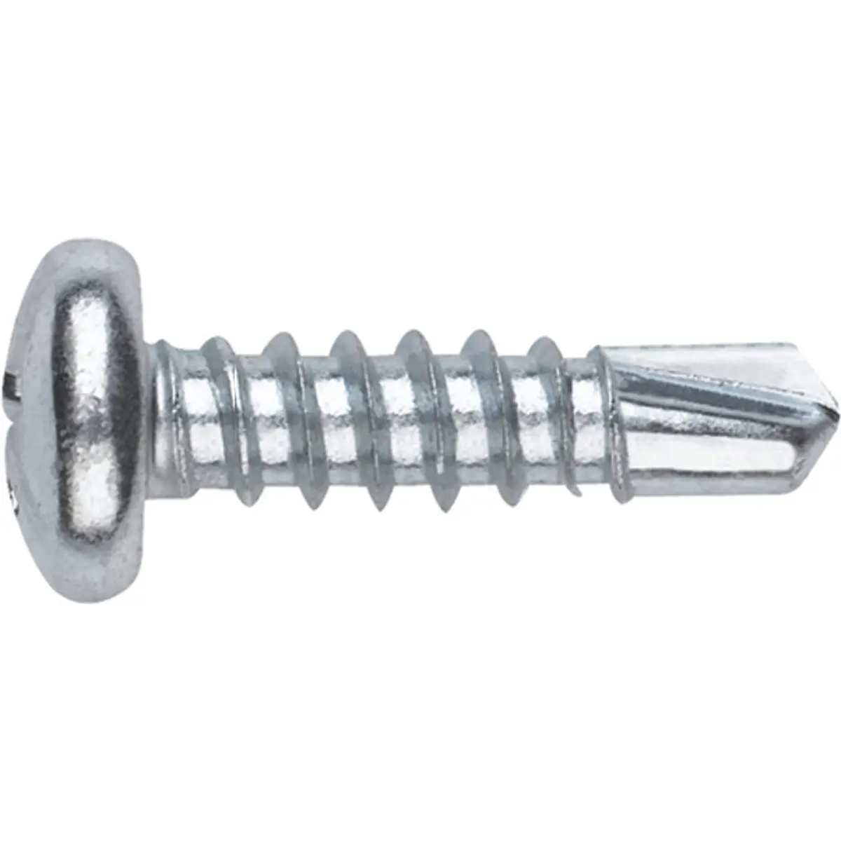 Conjunto de 40 parafusos de aço zincado autoperfurante PH2 - Ø4.2x19mm