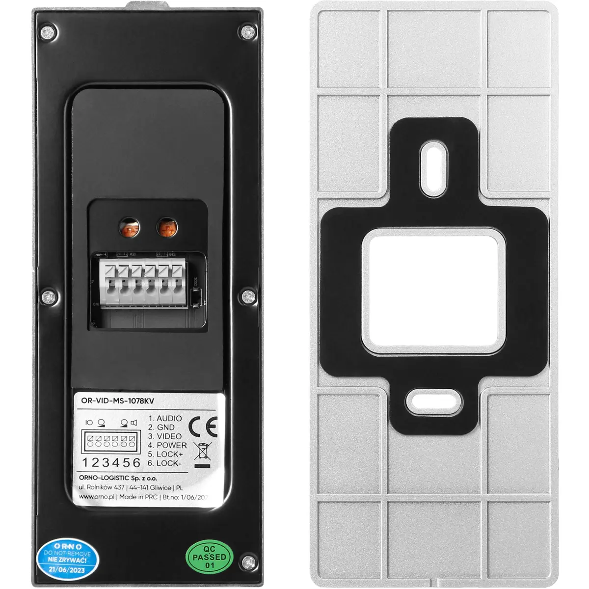 Kit Video-porteiro inteligente WiFi (compatível c/ Tuya) c/ monitor 7'' + Lleitor RFID (4 +2 fios)