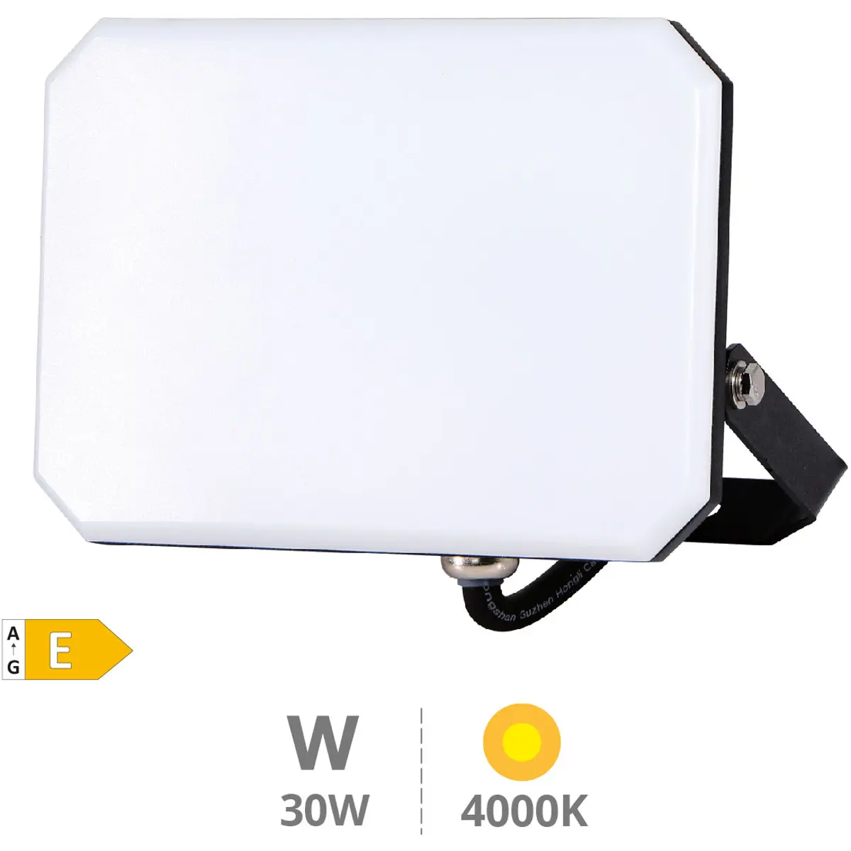 Projector LED s/ moldura 230V 30W 4000K 3600lm IP65