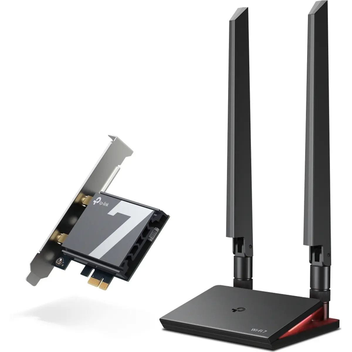 Placa de Rede PCIe Wi-Fi 7 Tri-Band 9300Mbps com Bluetooth 5.4