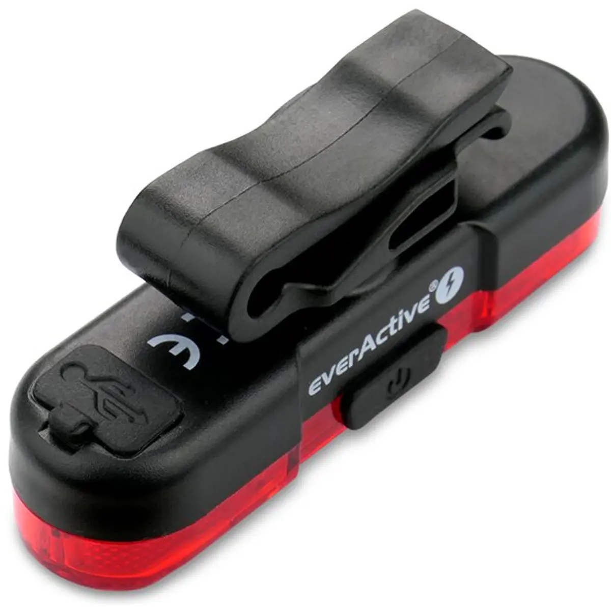 Farolim traseiro LED para bicicleta 30lm recarregável (micro-USB)