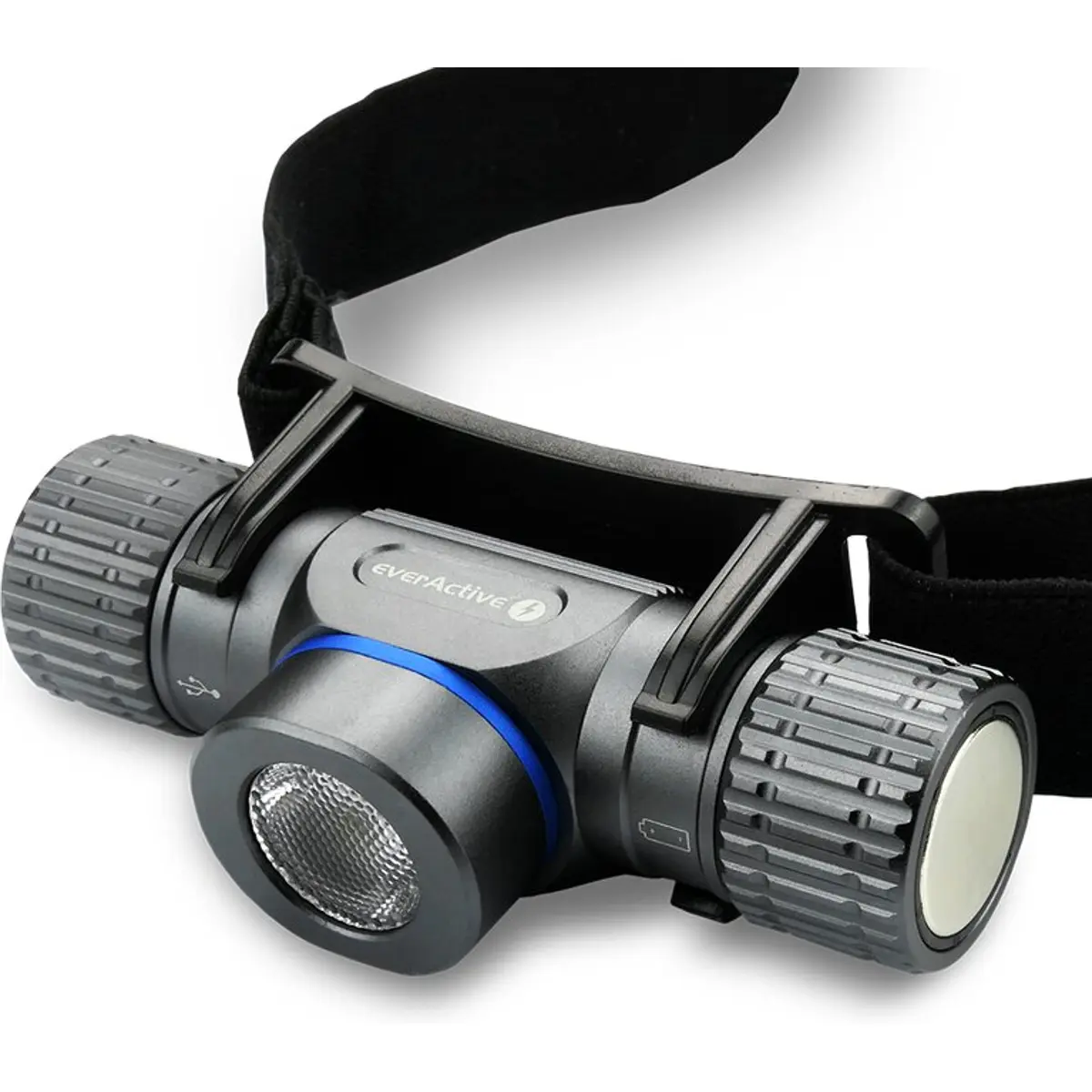 Lanterna de cabeça com LED P9 (OSRAM) 10W 1100lm recarregável via USB-C (18650 - 2200mAh) - IPX4