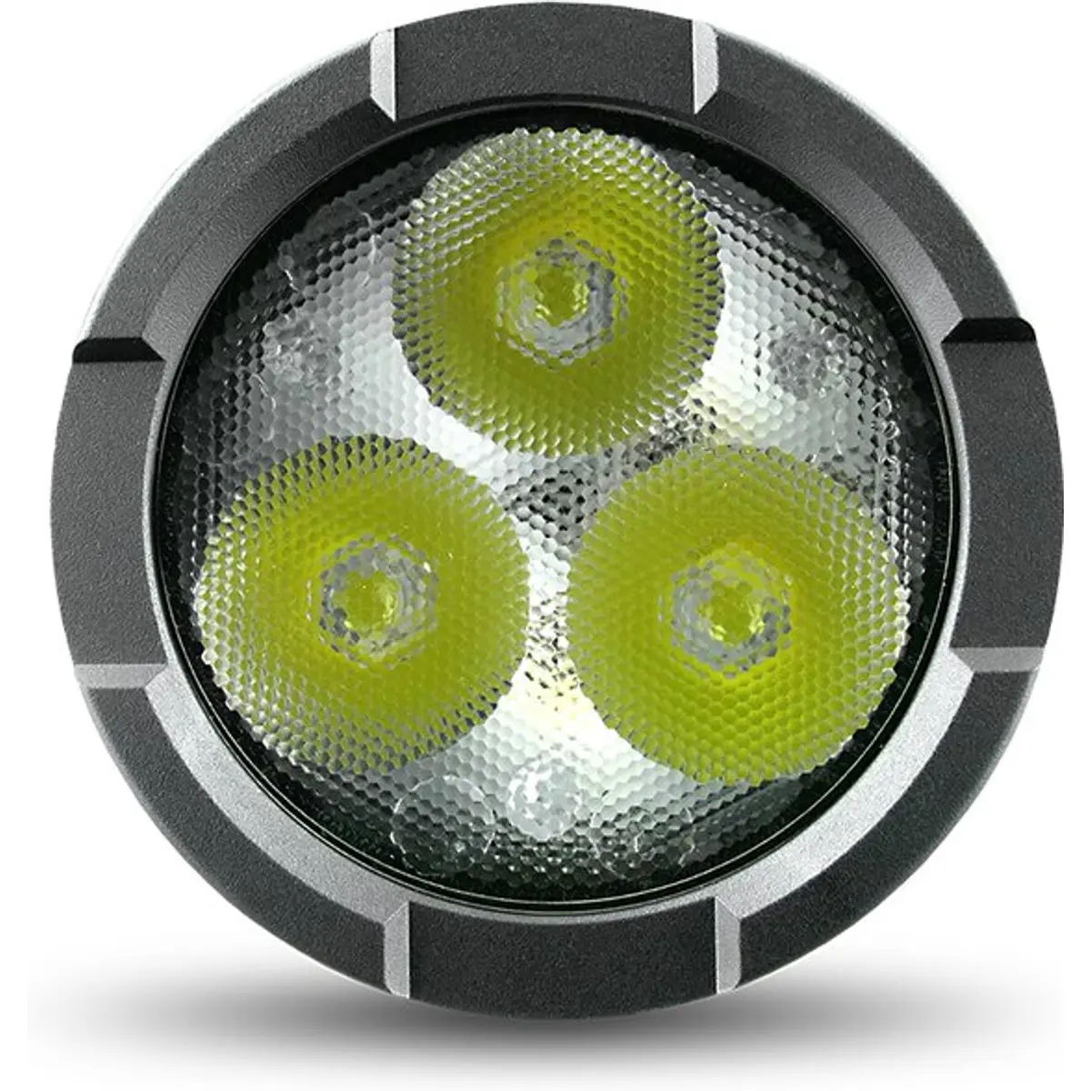 Lanterna profissional LED P9 3x10W (OSRAM) 3300lm recarregável 4000mAh USB-C - IPX4