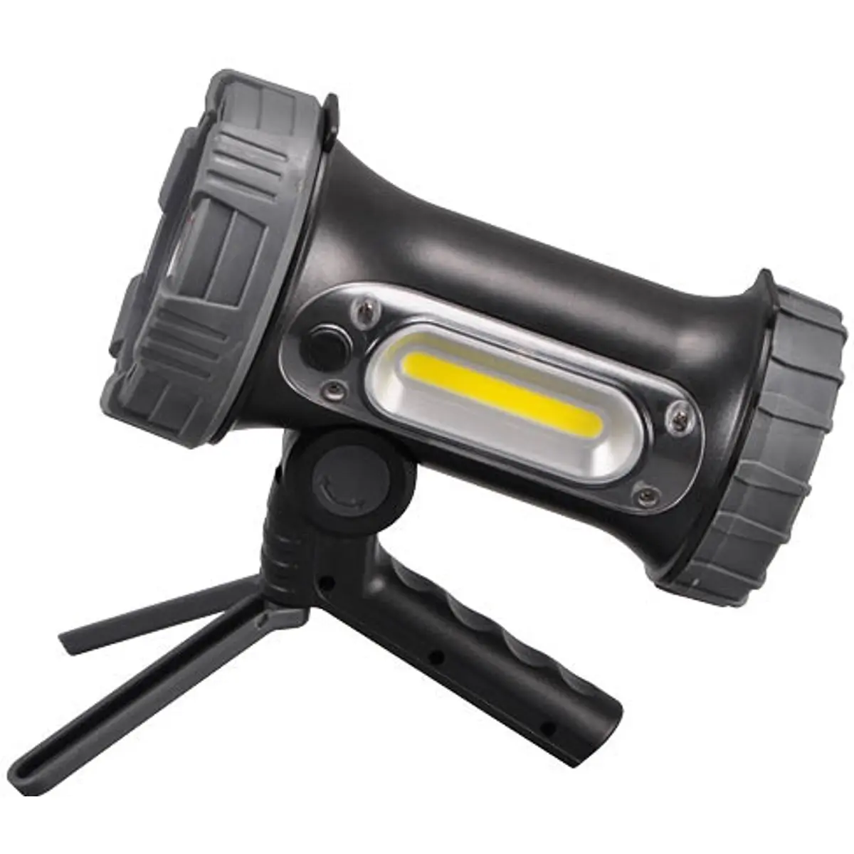 Lanterna LED projectora 5W LED + 5W COB recarregável c/ powerbank USB