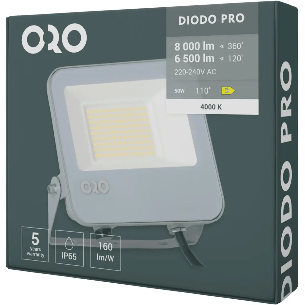 Projector LED 230VAC 100W 4000K (branco neutro) 16000lm