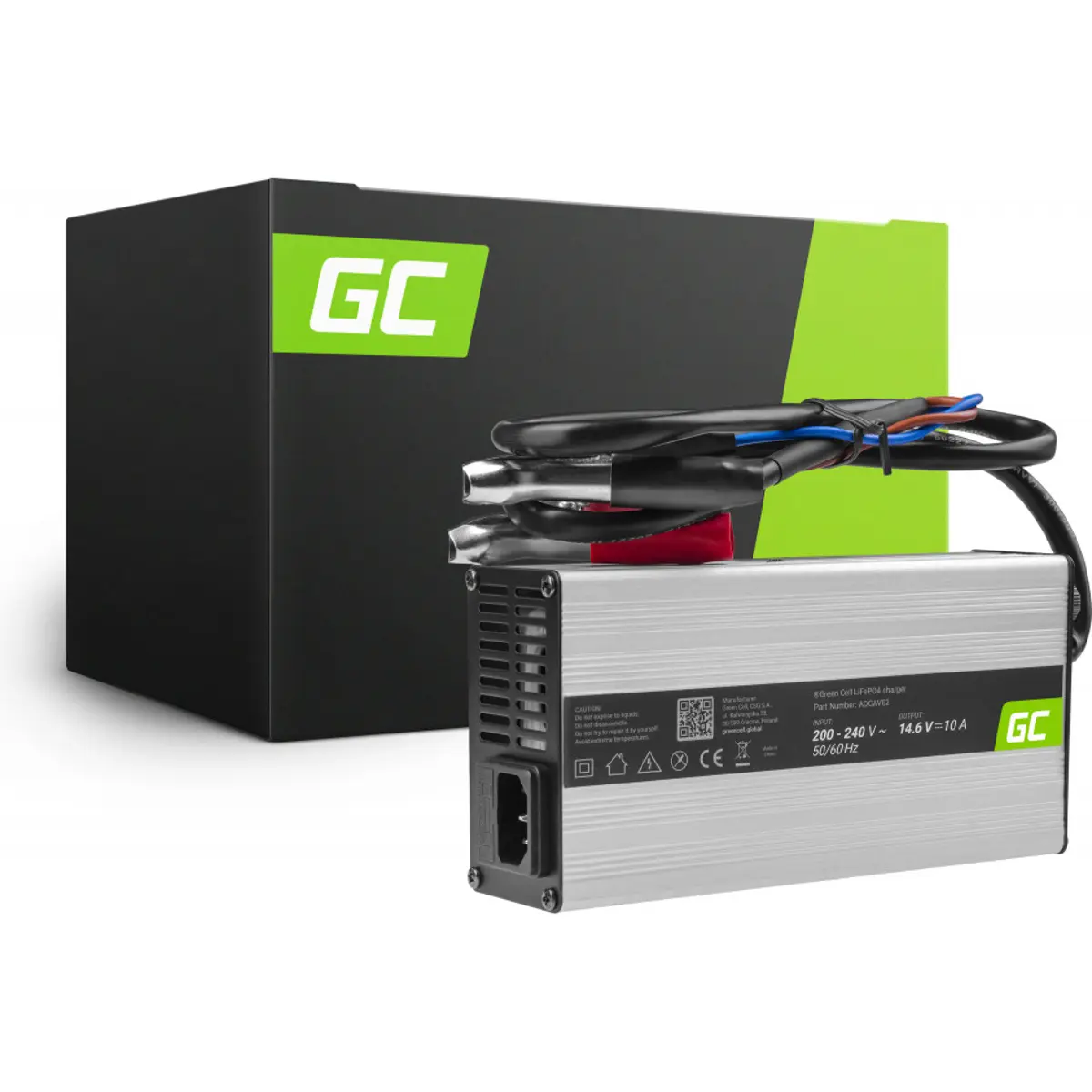 Green Cell ADCAV02 Carregador Para Baterias LiFePO4 14 6V 10A 146W 