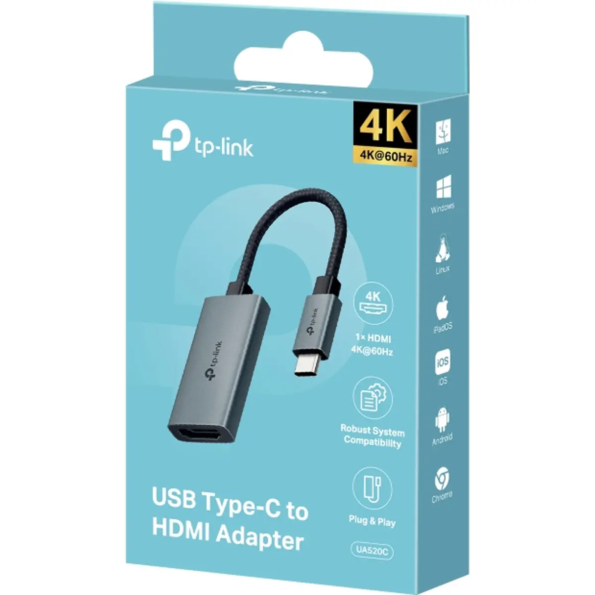 Adaptador/Conversor USB-C > HDMI fêmea 4K