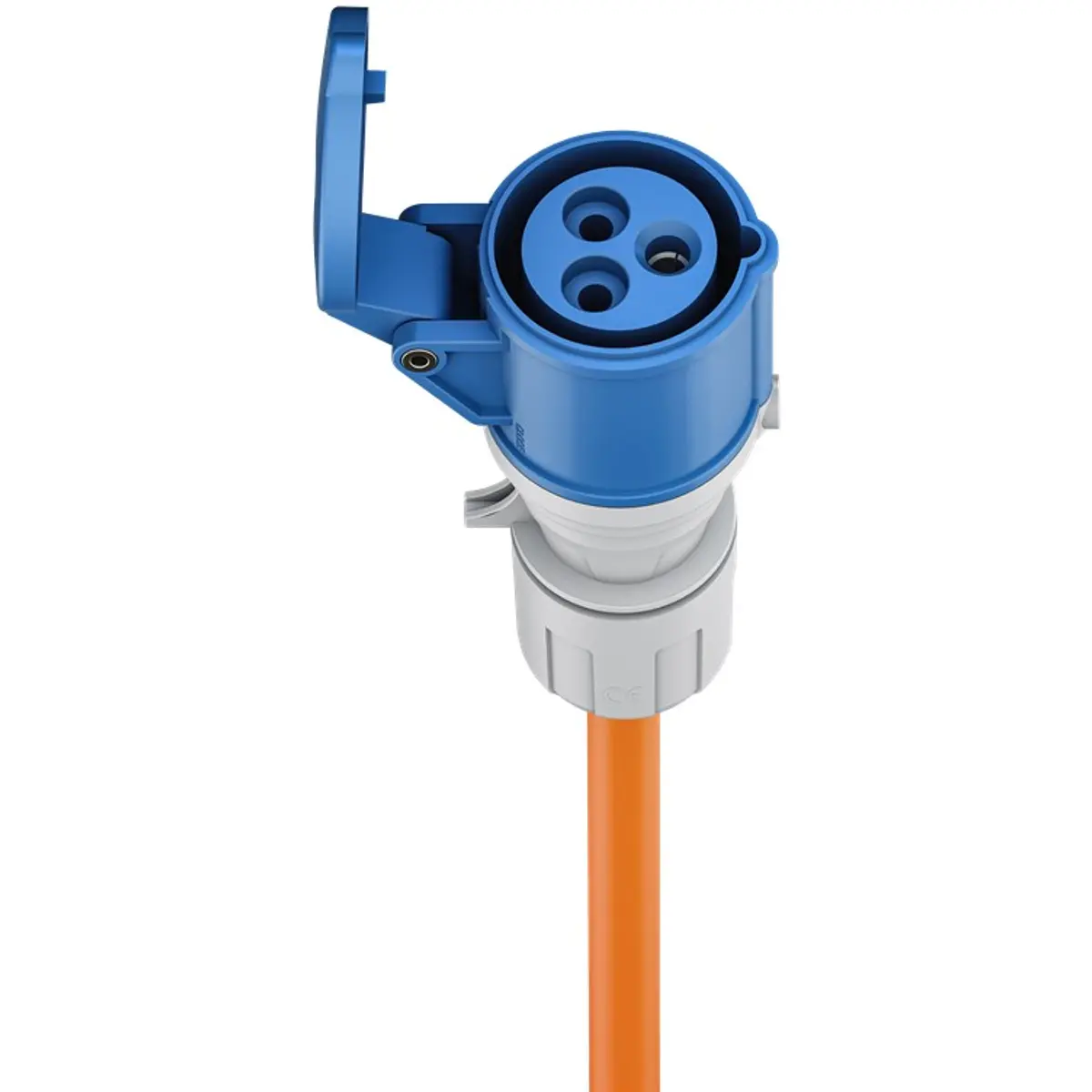 Cabo adaptador schuko macho - ficha CEE 16A monofásica fêmea 3 pólos - 1.5m