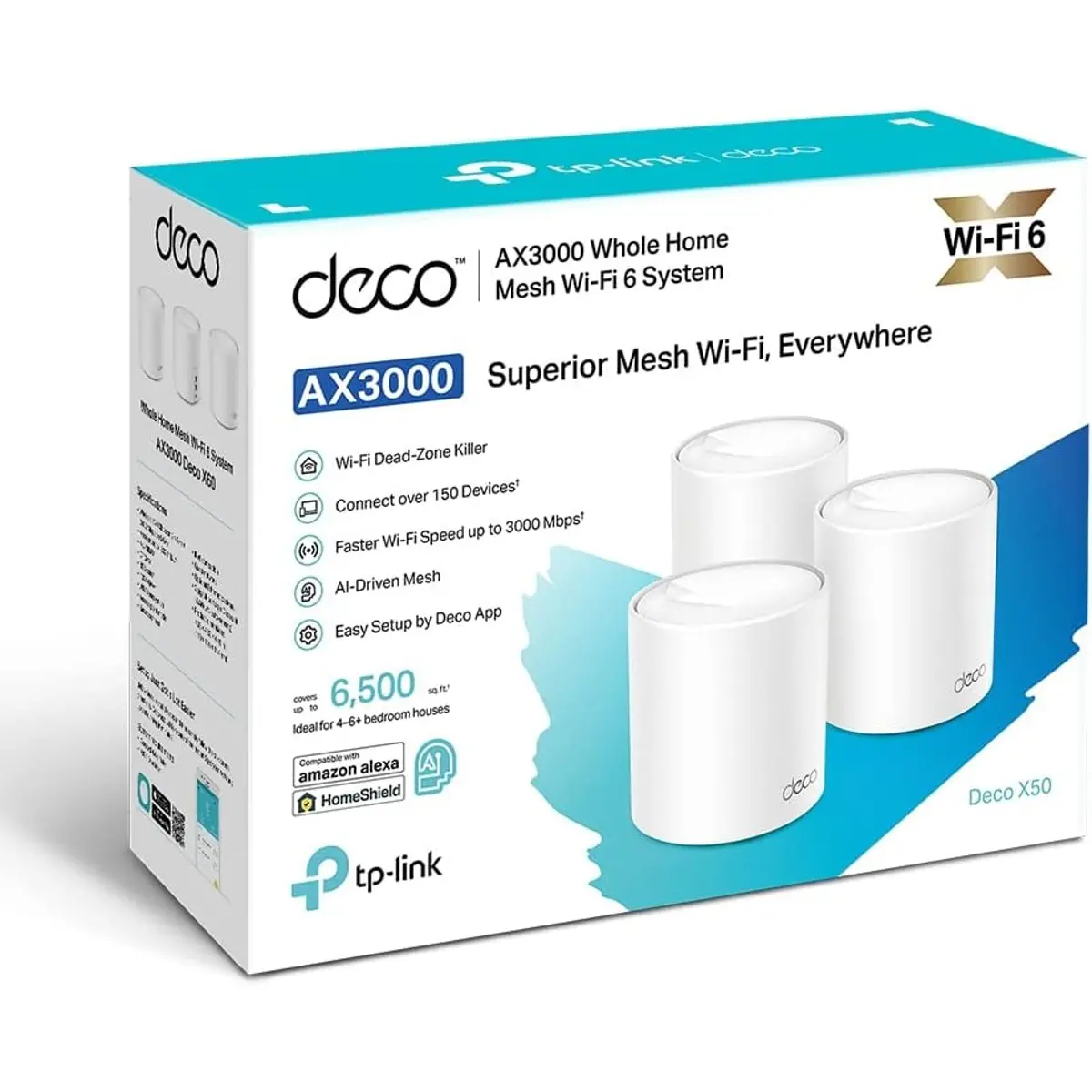 Sistema Mesh Wi-Fi 6 AX3000 - (Pack 3 Unid.) [520m²]