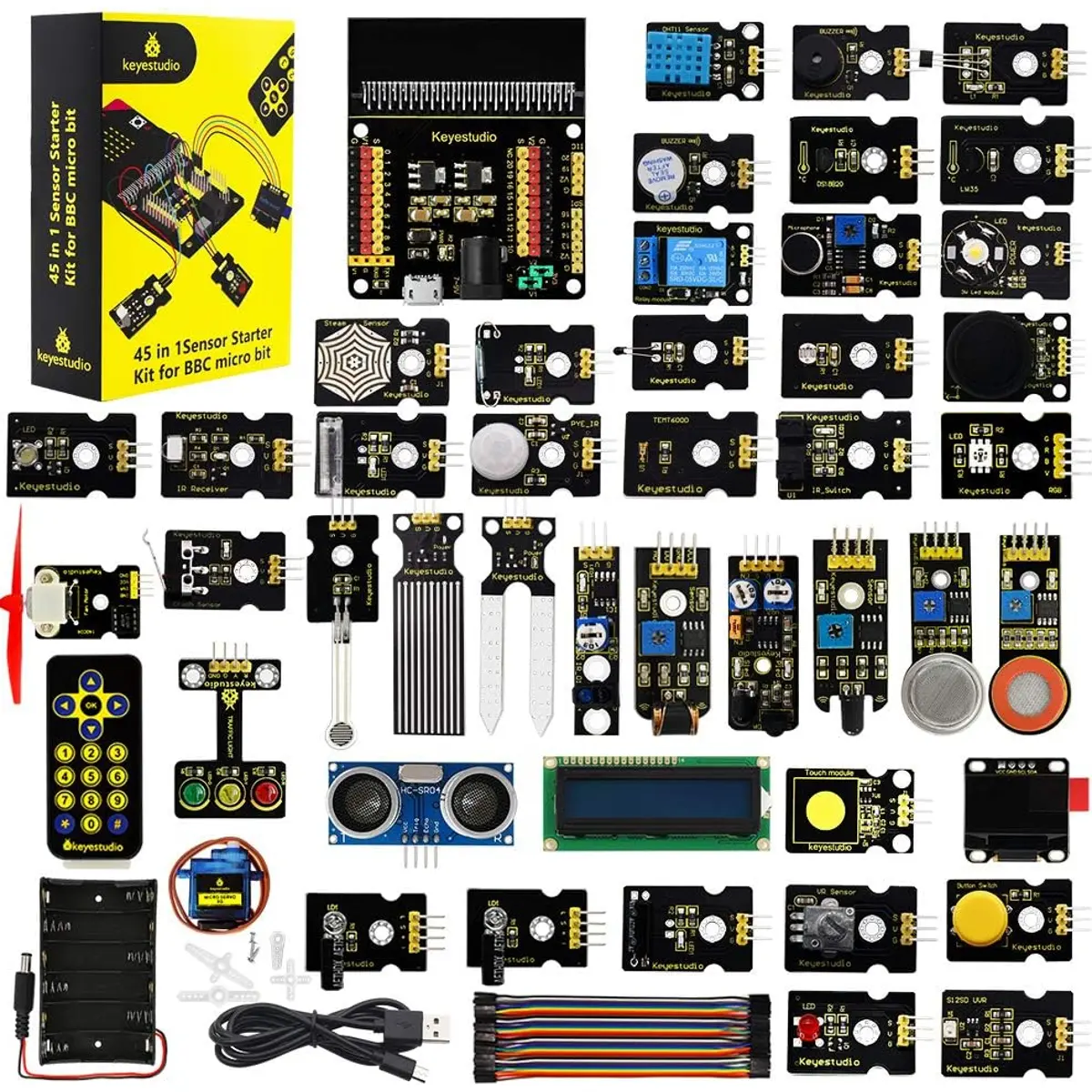 Keyestudio KS4009 - Kit de Iniciação com Sensores + Shield e acessórios ...