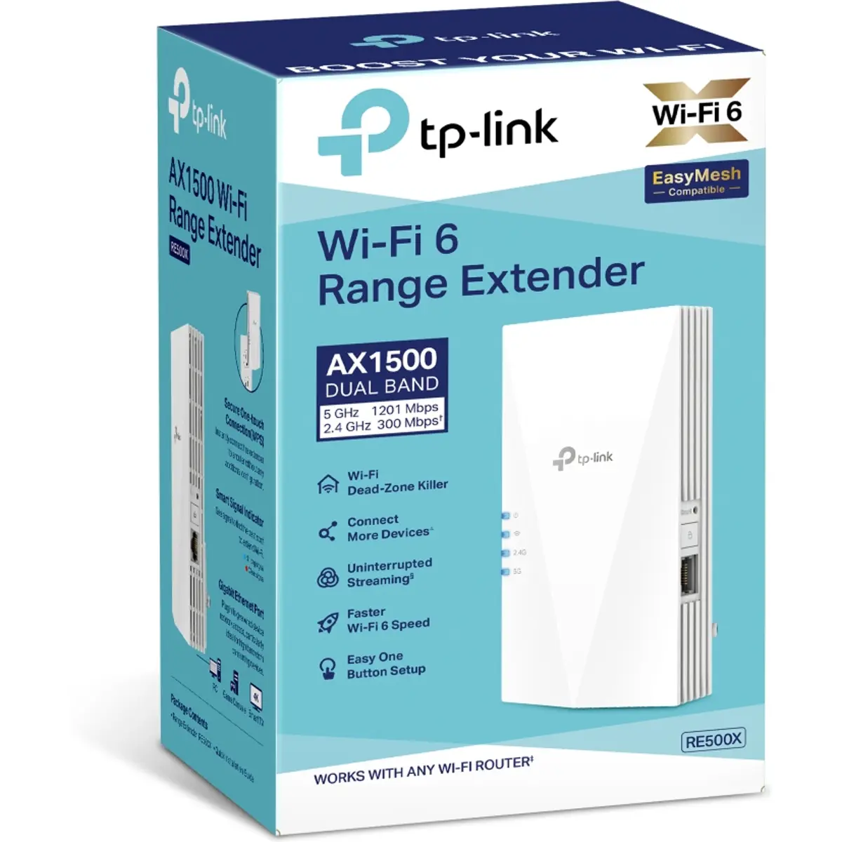 Range Extender Mesh AX1500 Wi-Fi 6 Dual Band