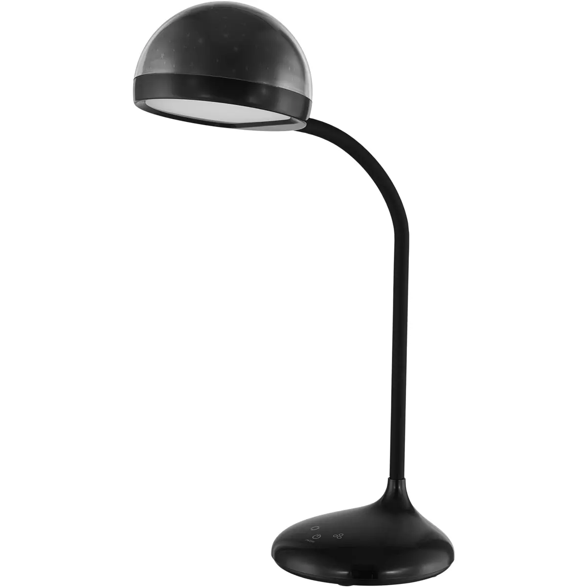 Candeeiro LED 7W de mesa CCT (3000..6500K) dimável c/ cabeça projetora de estrelas