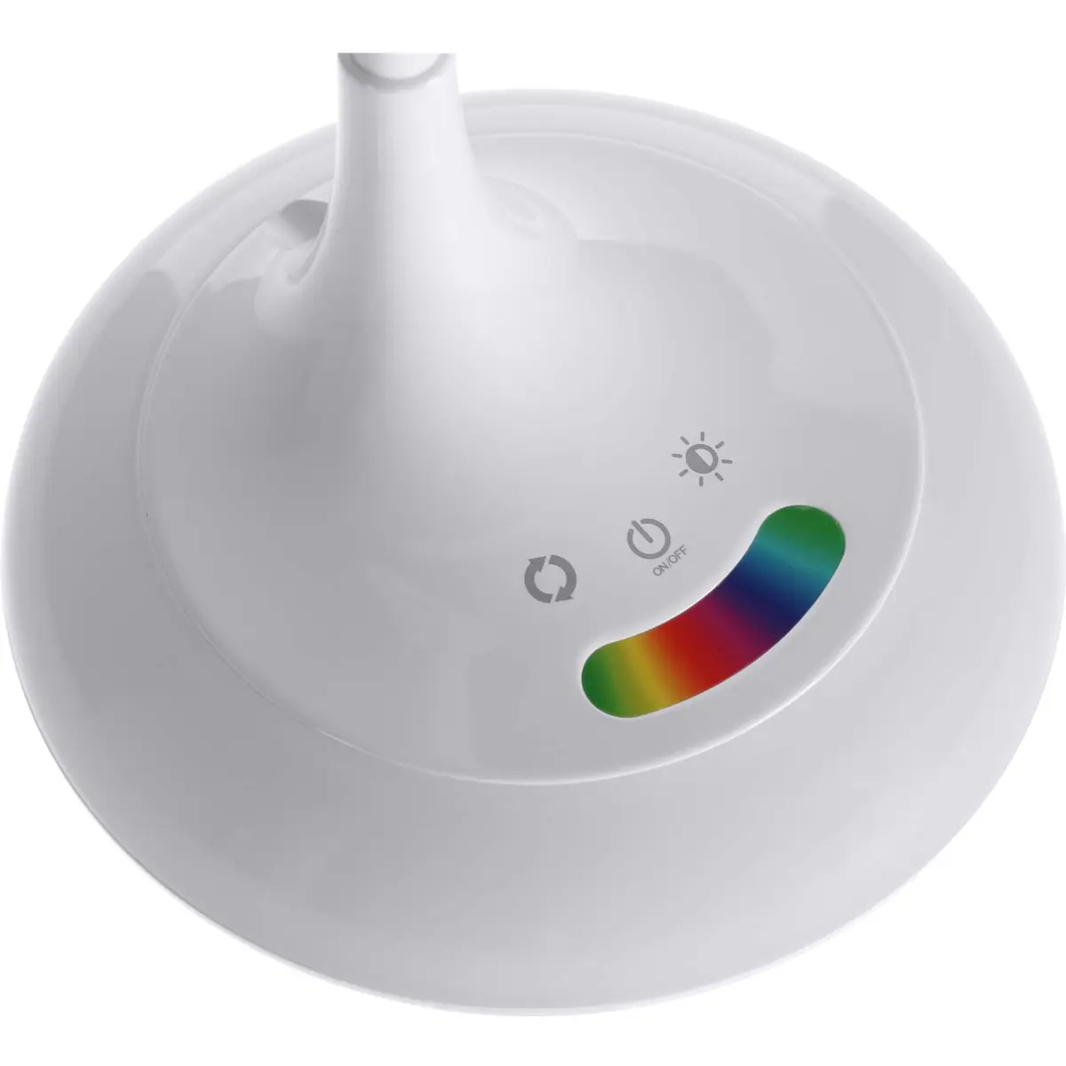 Candeeiro LED 8W de mesa CCT (3000..6500K) dimável c/ base RGB