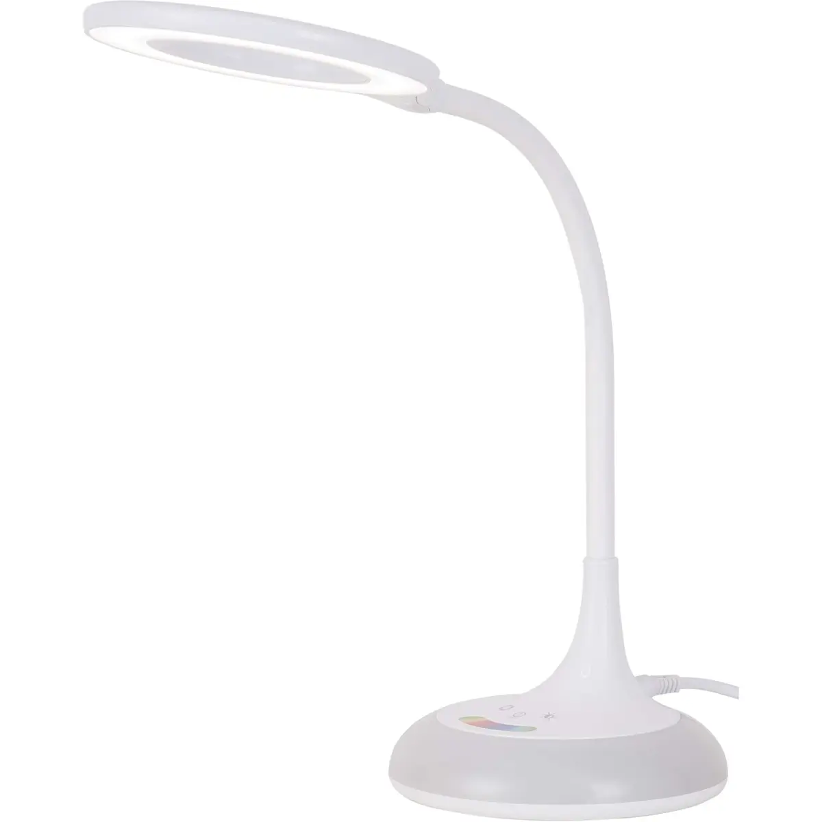 Candeeiro LED 8W de mesa CCT (3000..6500K) dimável c/ base RGB