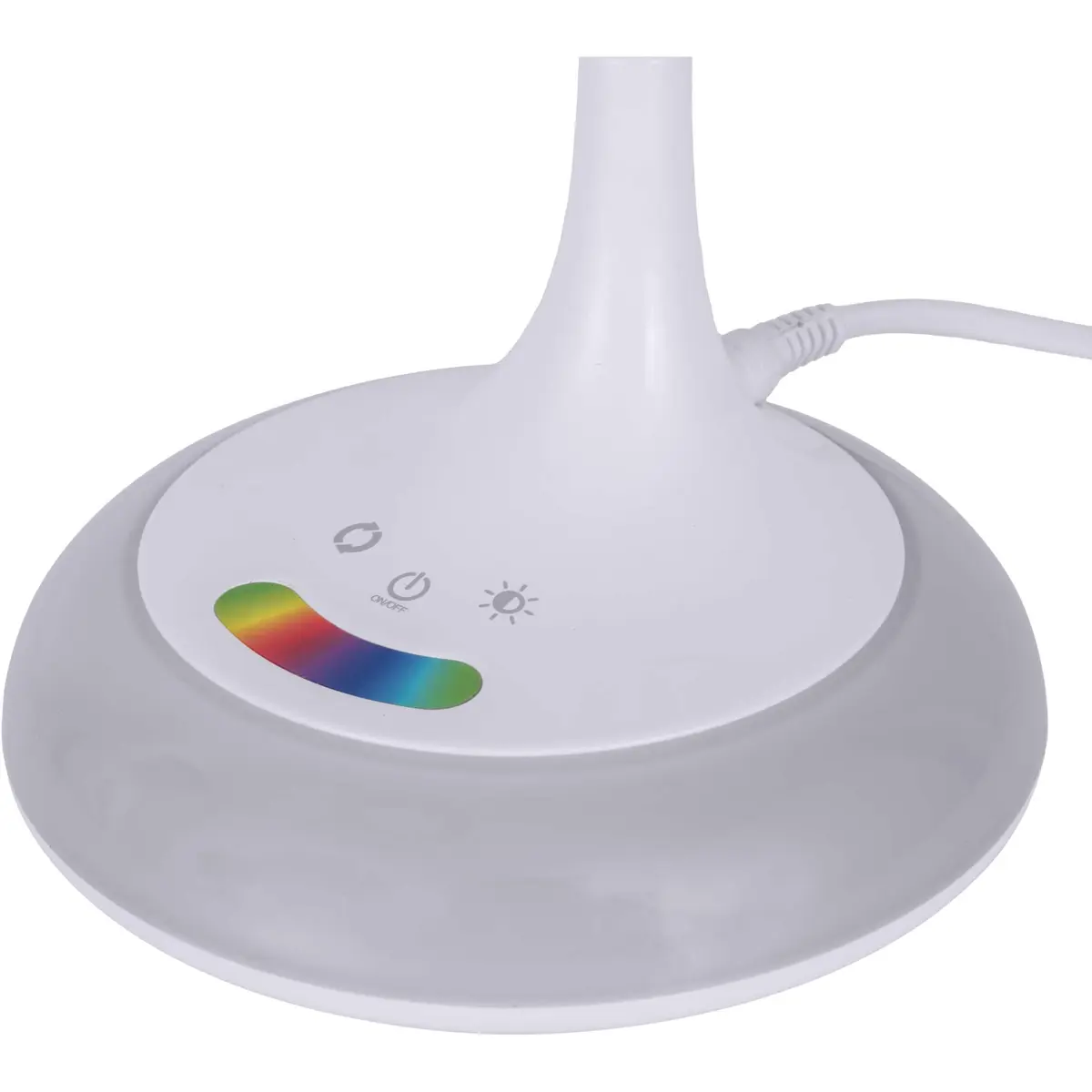 Candeeiro LED 8W de mesa CCT (3000..6500K) dimável c/ base RGB