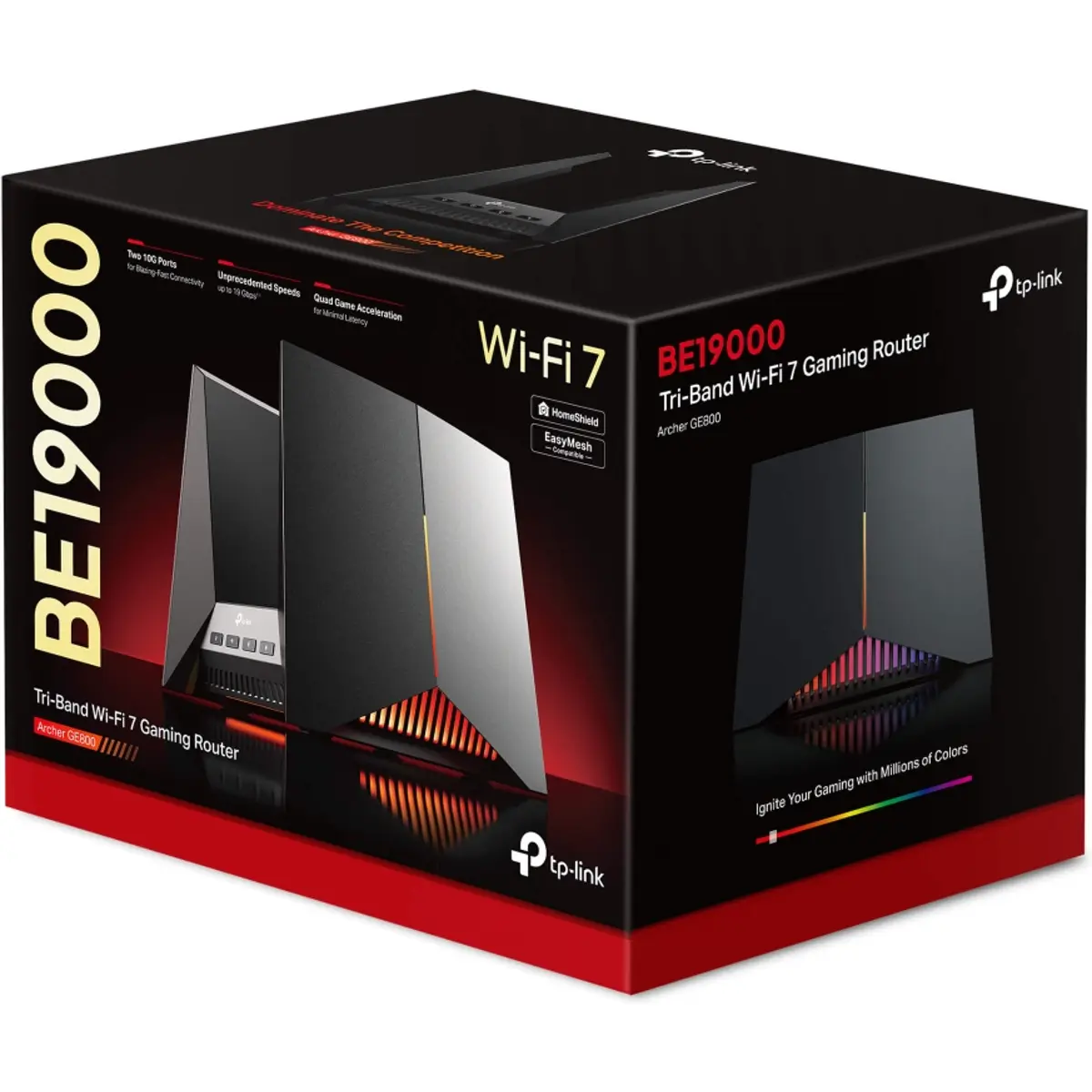 Router Gaming BE19000 Tri-Band Wi-Fi 7 (2.4 / 5 / 6 GHz) Multigigabit