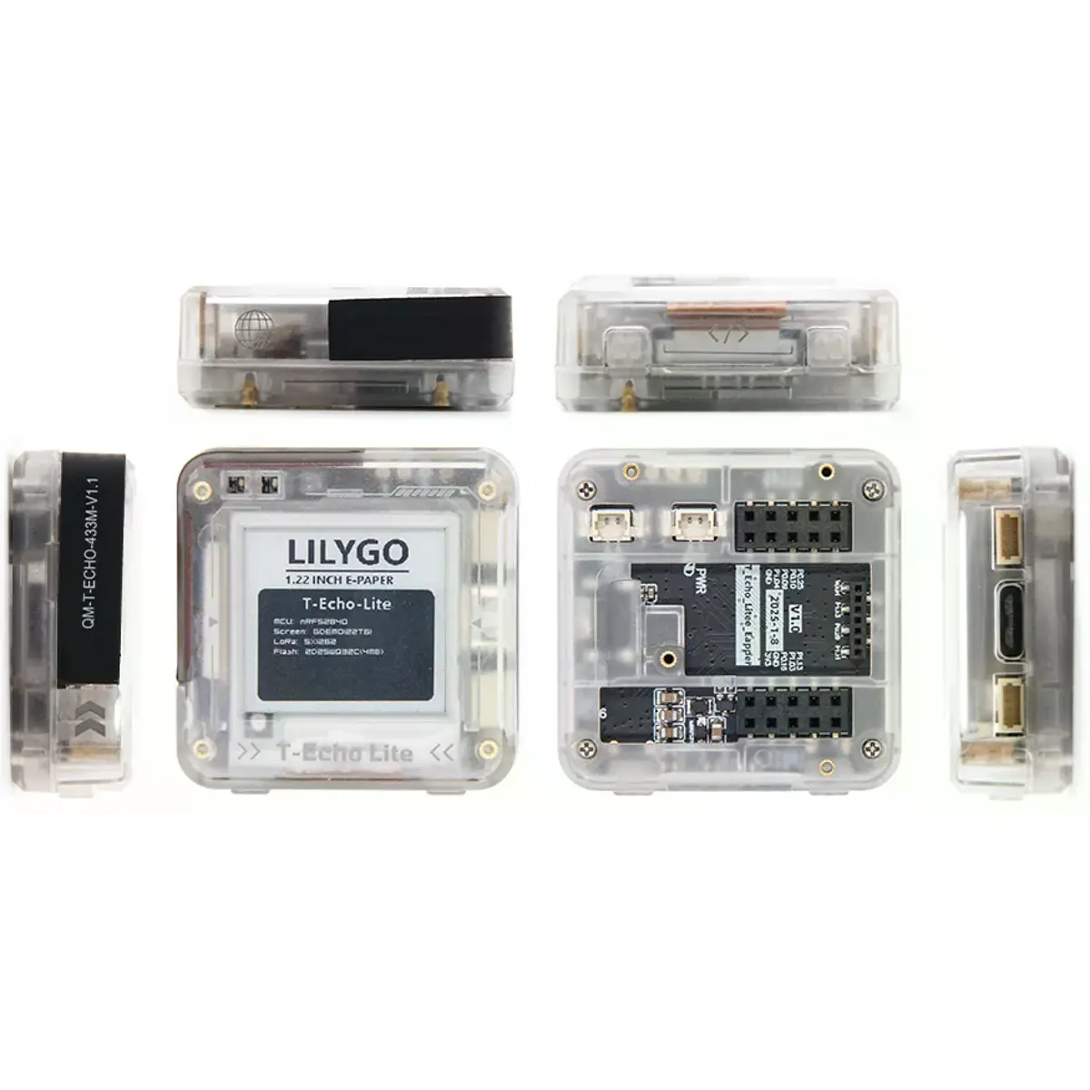 Backplate Für Lilygo T-Echo LoRa SX1262 – 868MHz, Beltclip, Kompatibel Mit Meshtastic & HELTEC V3