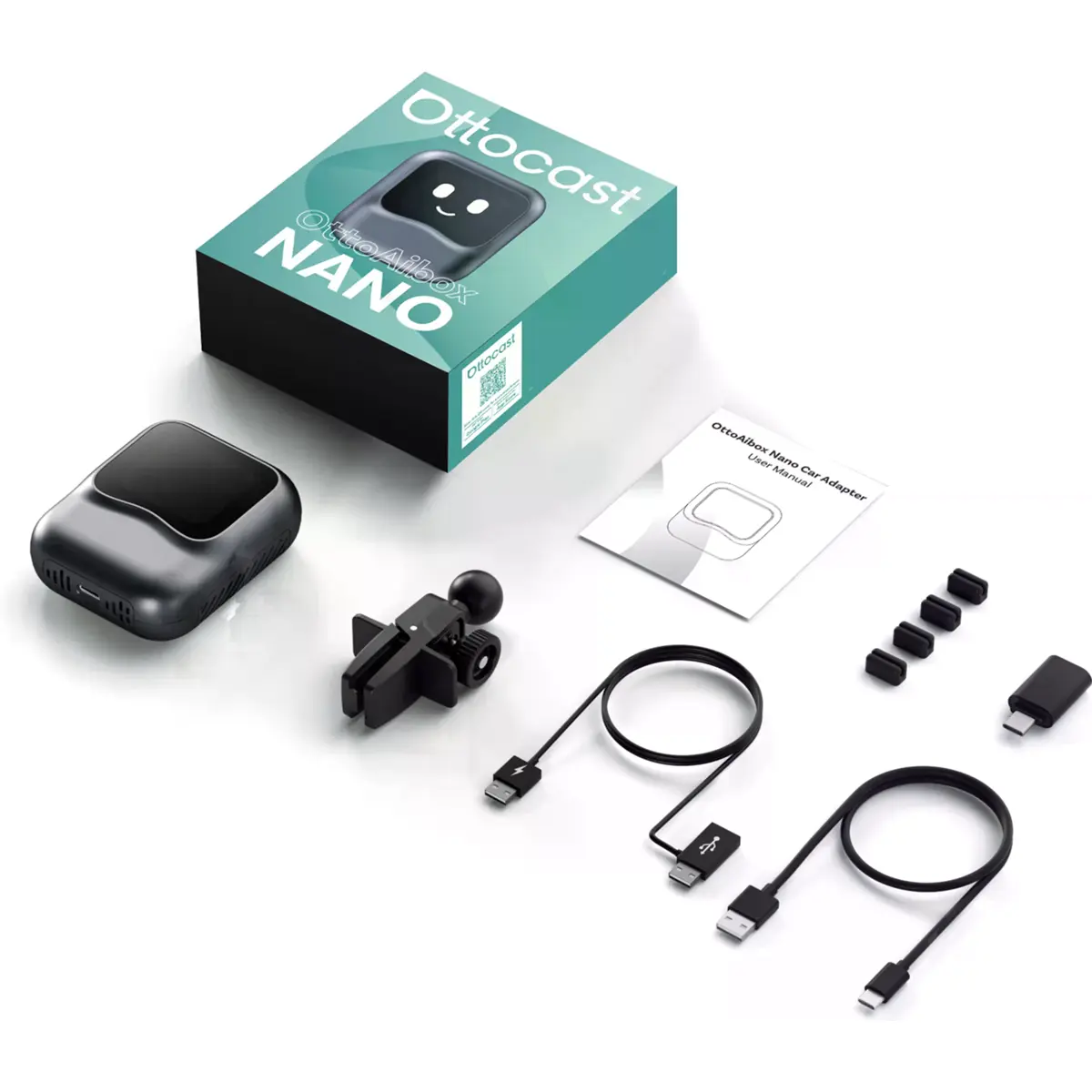 Ottocast OttoAiBox PCS50-Nano - Conversor CarPlay/Android Auto com
