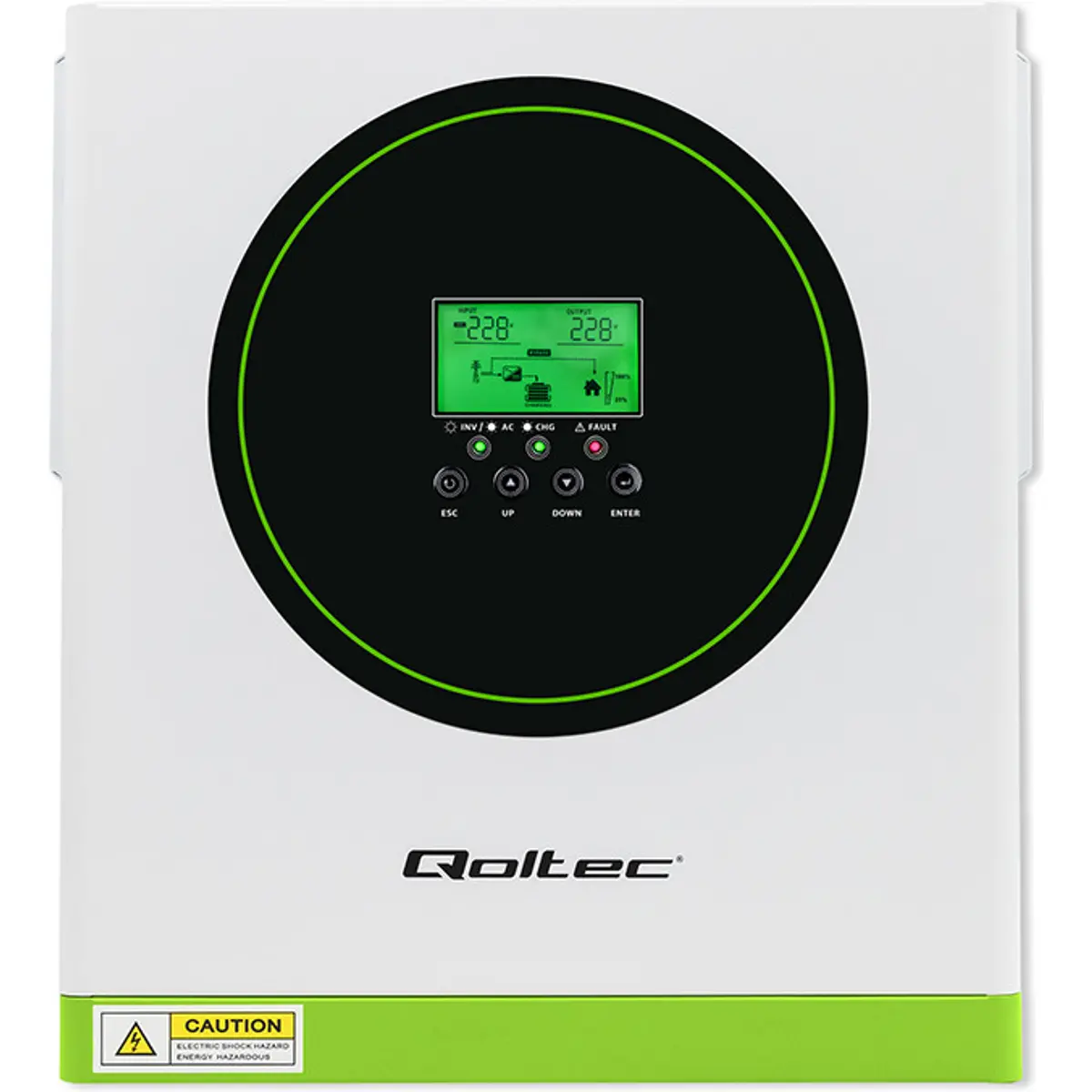 Inversor híbrido 24V 3.5kW c/ controlador MPPT 100A