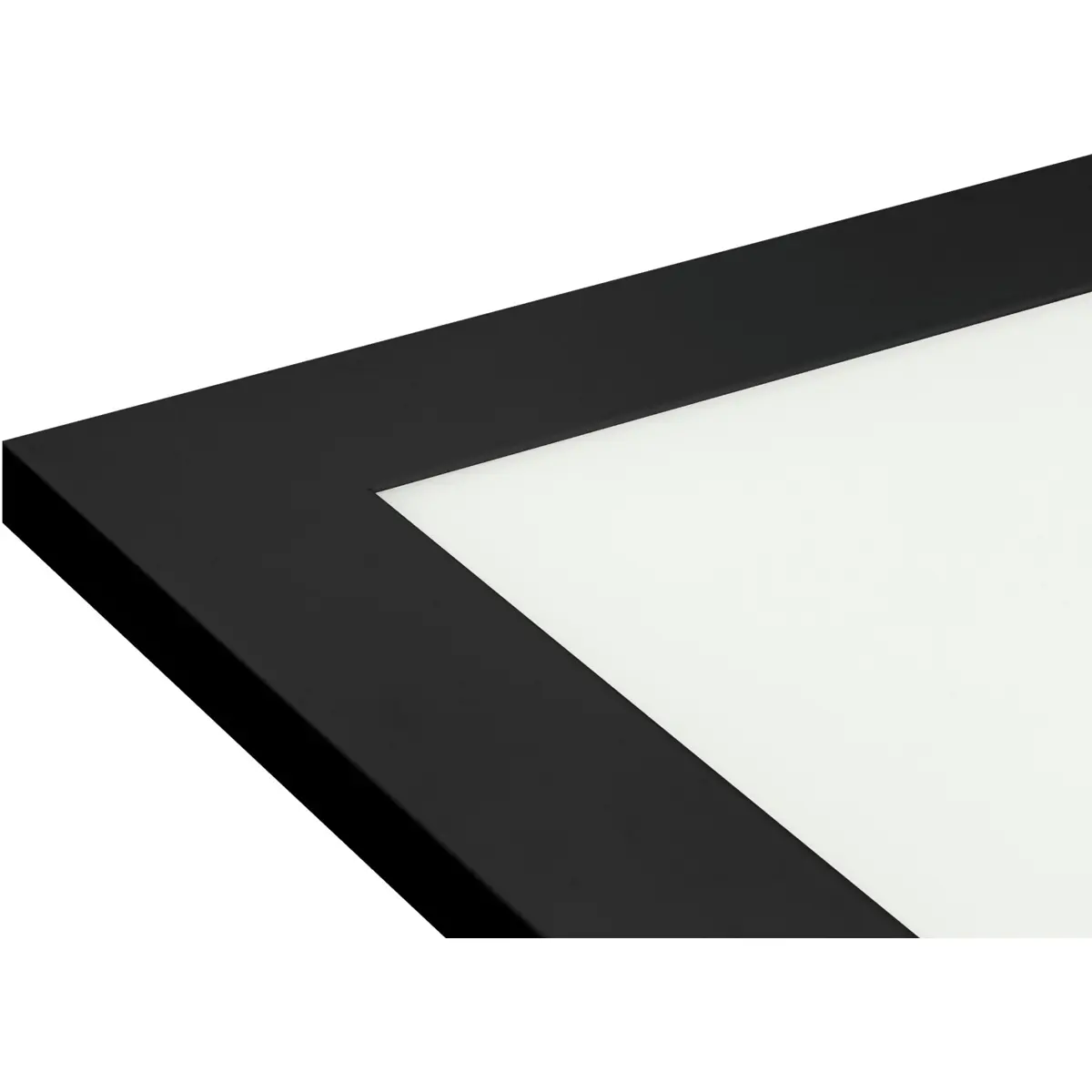 Painel LED quadrado de superfície/encastrável 230V 36W 4000lm 4000K 595x595x27mm - Preto