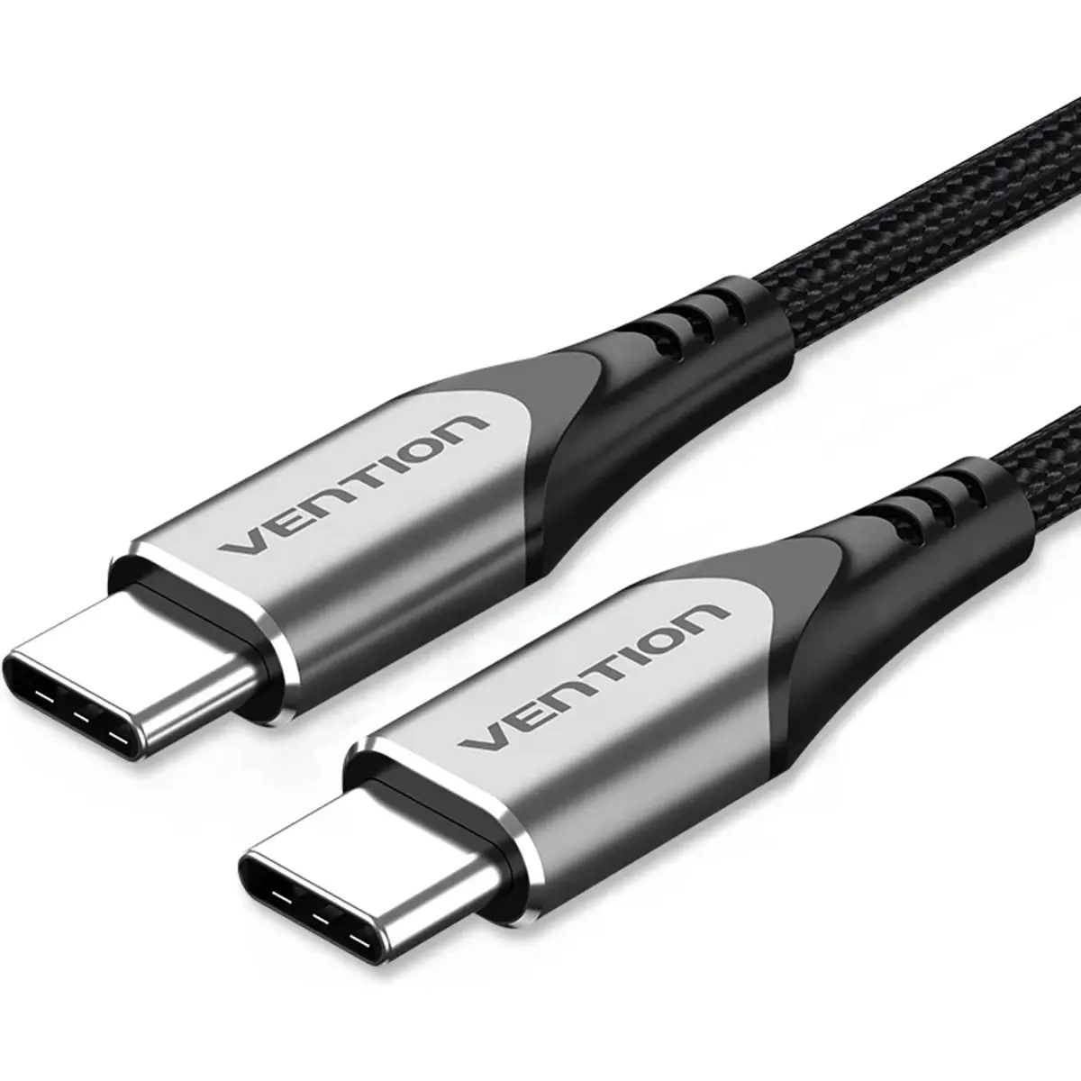 Cabo USB-C <-> USB-C 2.0 PD  60W 480Mbps revestido a nylon - 1 metro