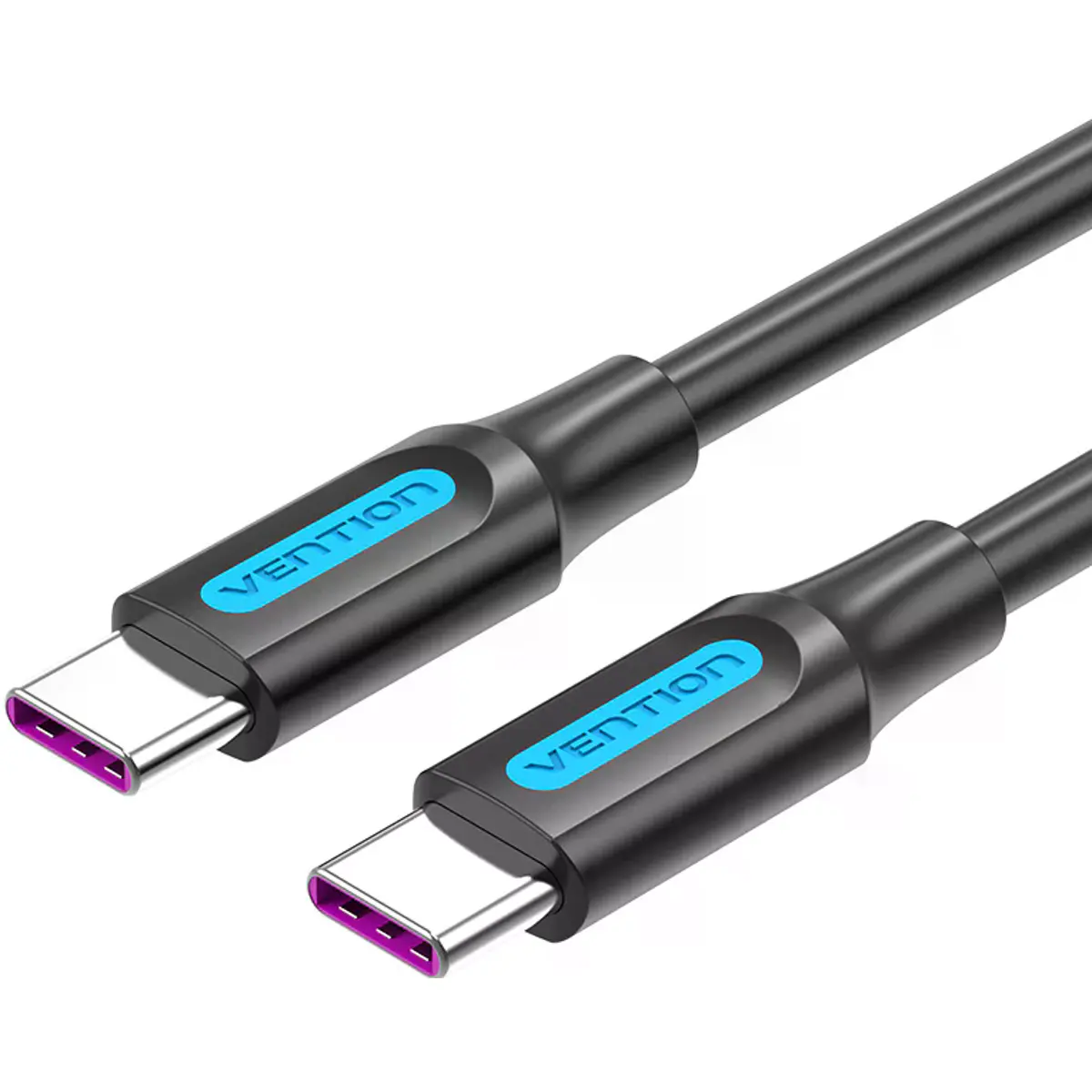 Cabo USB-C <-> USB-C 2.0 PD 100W 480Mbps - 1m - preto