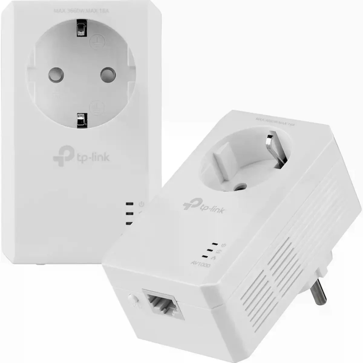 Kit 2 adaptadores Powerline AV1000 1000Mbps c/ passthrough