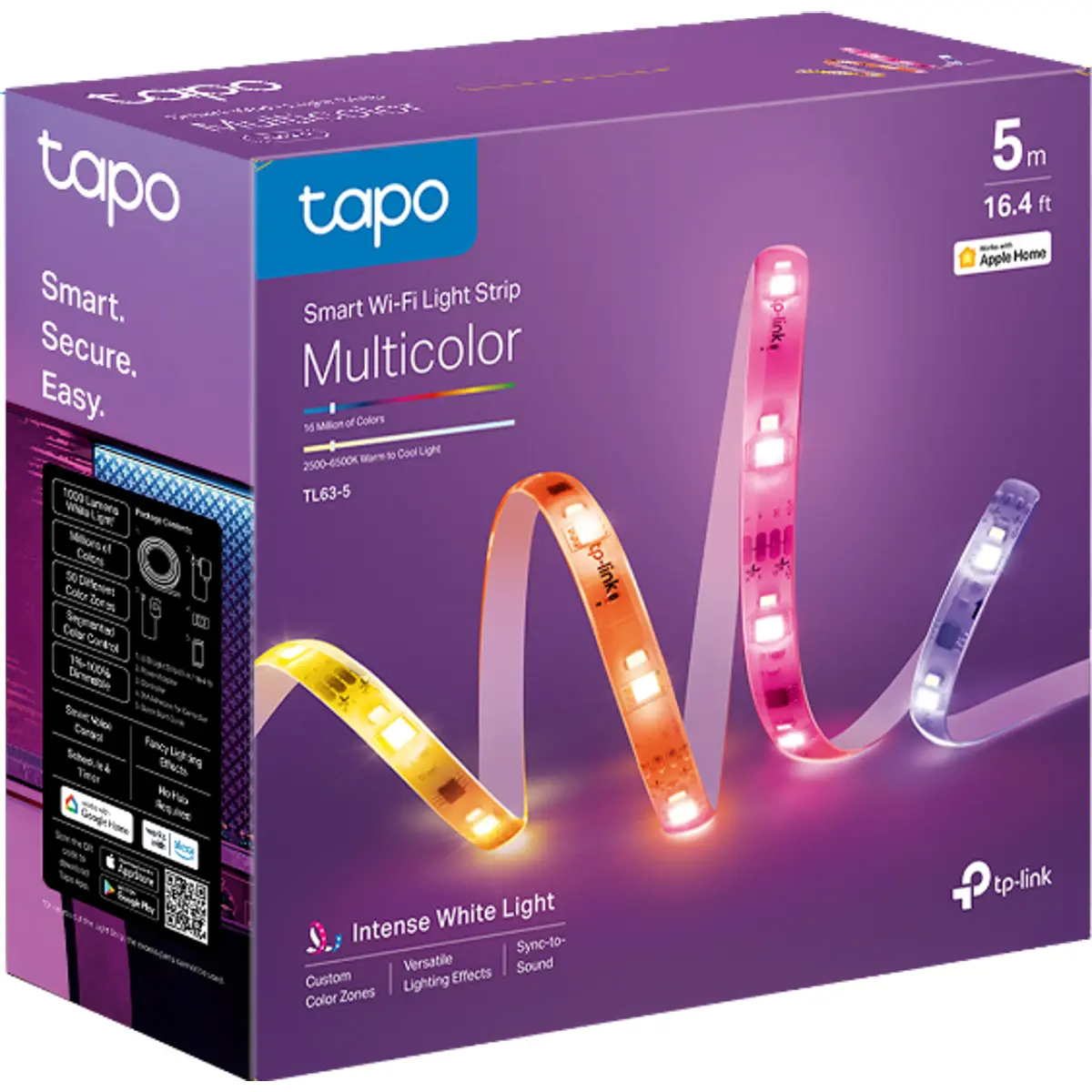 Fita de LEDs RGBW inteligente (wi-fi 2.4 GHz) 13W - 5m