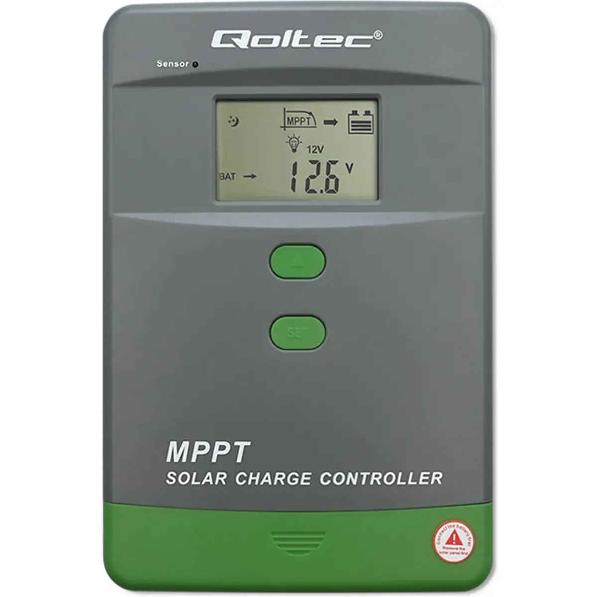 Controlador de carga solar MPPT c/ bluetooth - 12V/24V 60A