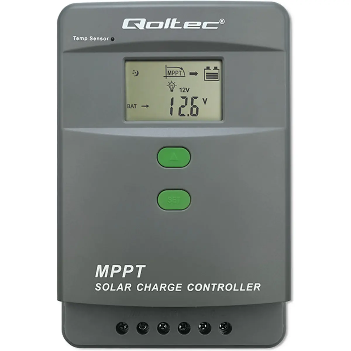 Controlador de carga solar MPPT c/ bluetooth - 12V/24V 60A